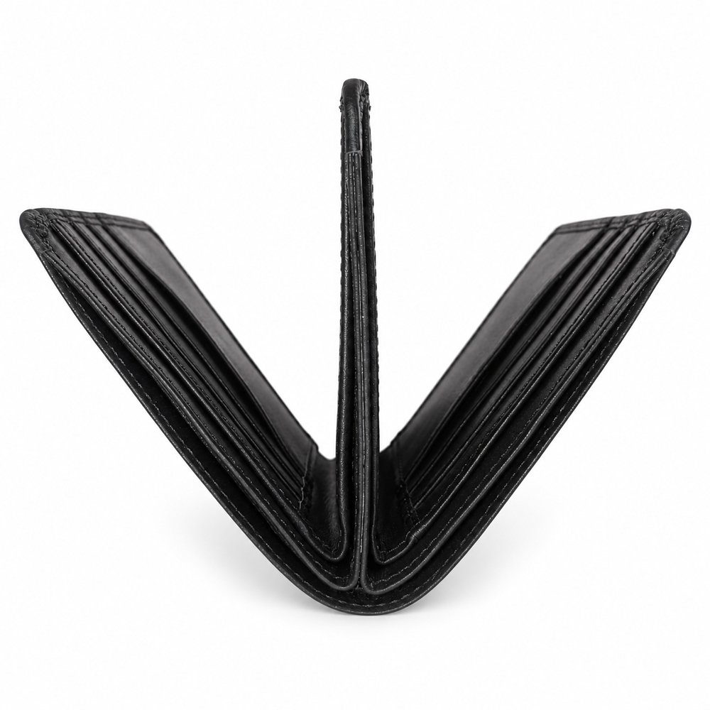 The Regent ID Window Wallet in black