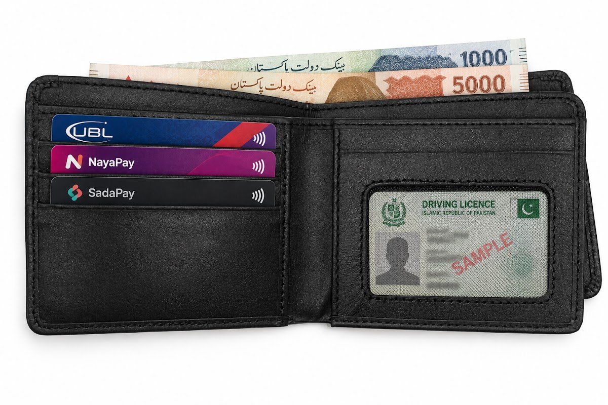 The Regent ID Window Wallet in black