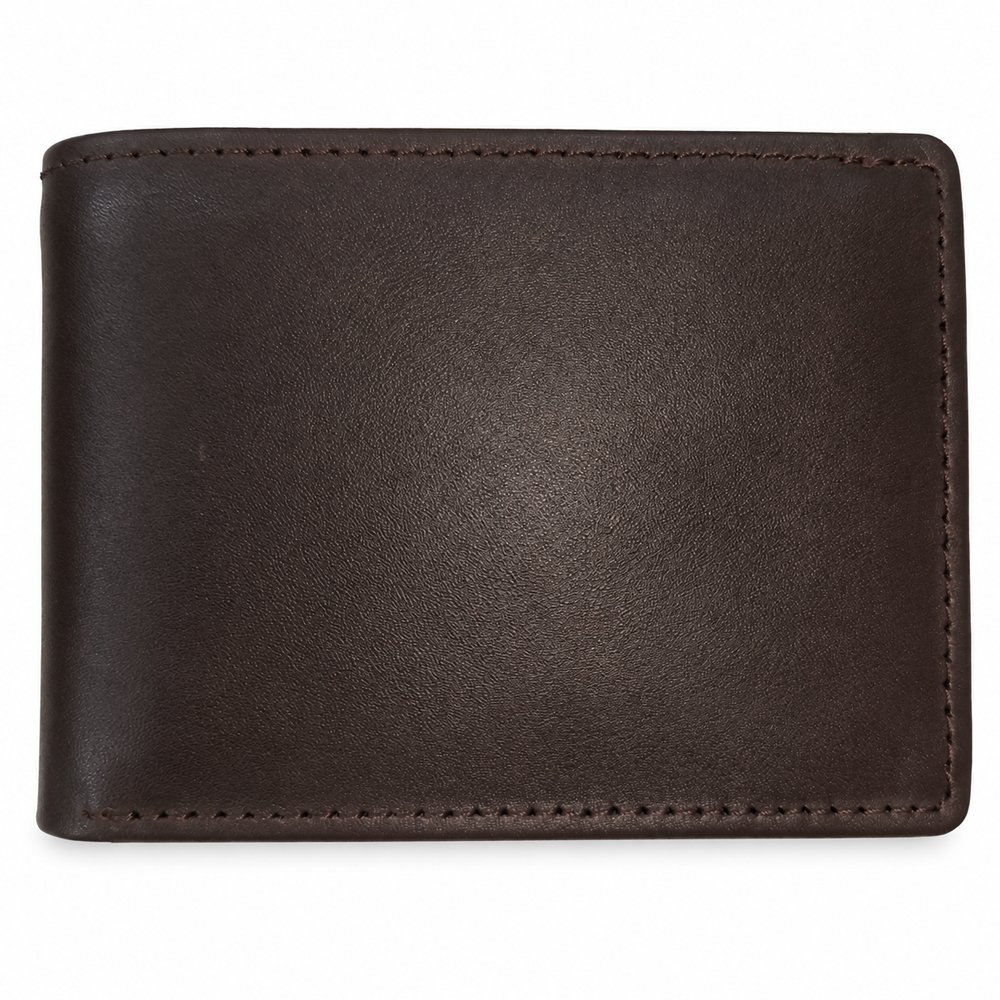 The Metro Slim Bifold Wallet in brown